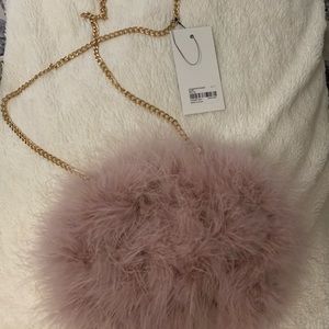 Fluffy Forever 21 cross body purse